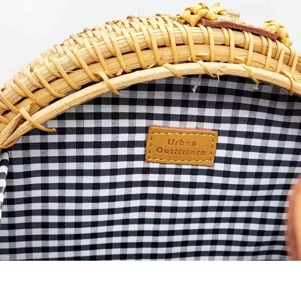 Urban Outfitters Rattan Circle Straw Crossbody Bag - Picture 8 of 12